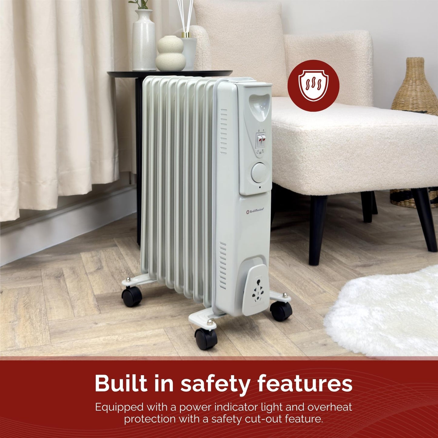 Rediffusion 2000W Oil Filled Radiator