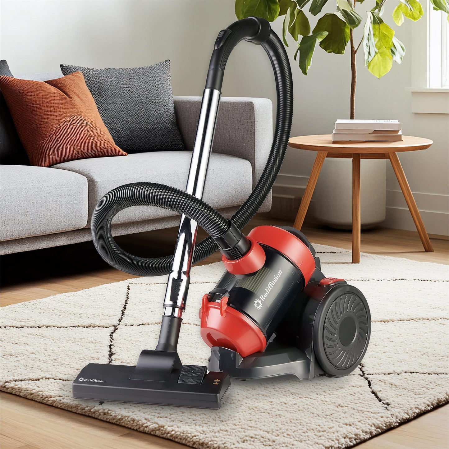 Rediffusion Multi Cyclonic Bagless Vacuum Cleaner Red