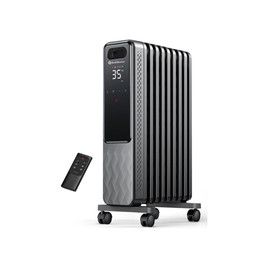 Rediffusion 2000W Black Oil Filled Radiator
