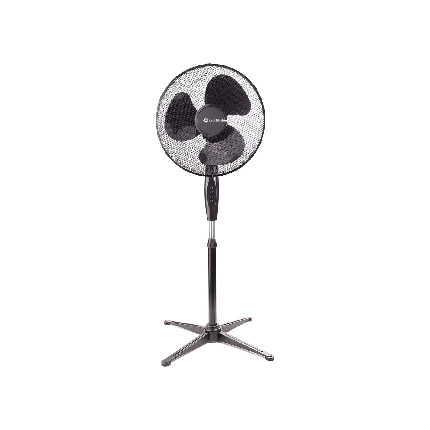 Rediffusion Black Oscillating Pedestal Fan
