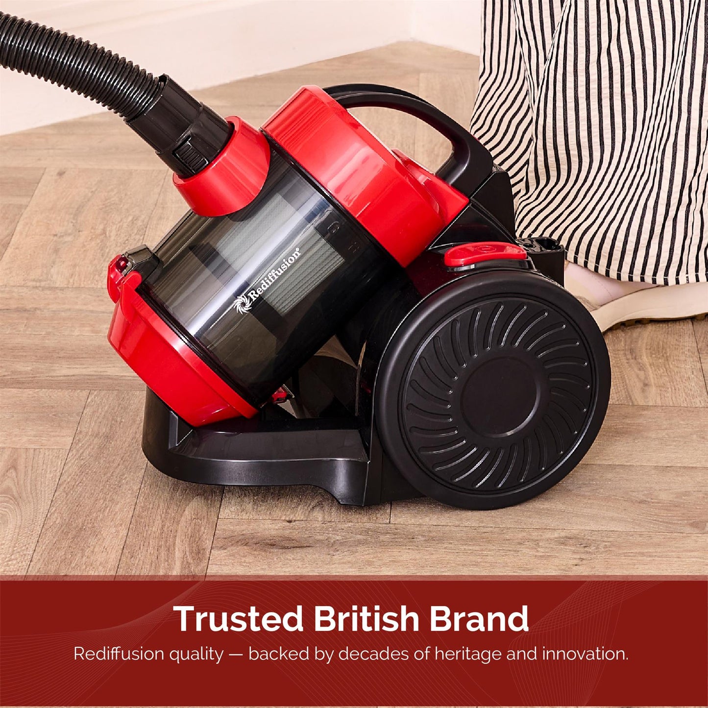 Rediffusion Multi Cyclonic Bagless Vacuum Cleaner Red