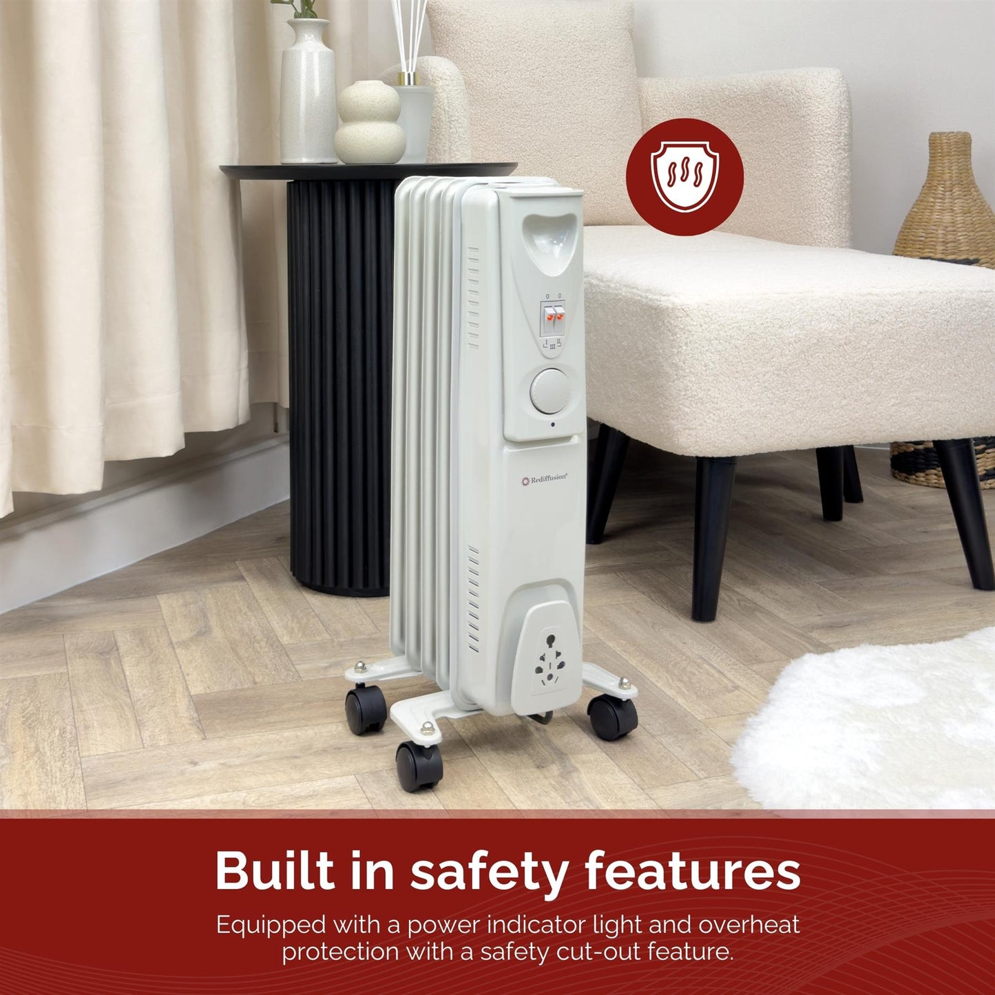 Rediffusion 1500W Oil Filled Radiator