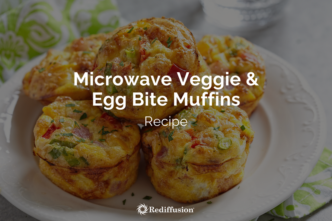Microwave Veggie & Egg Bite Muffins - High Protein