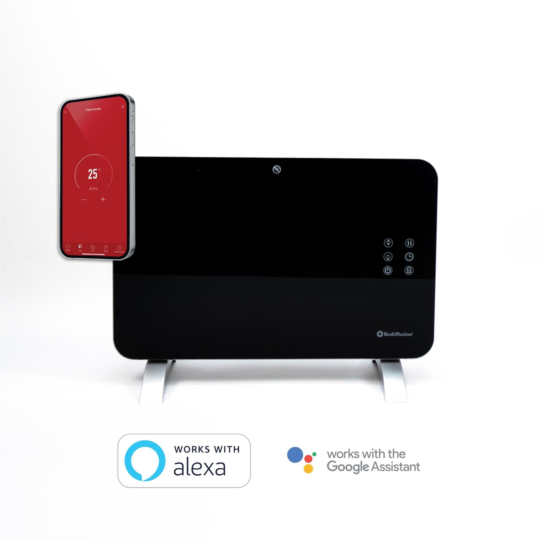 Rediffusion Smart Glass Panel Heater