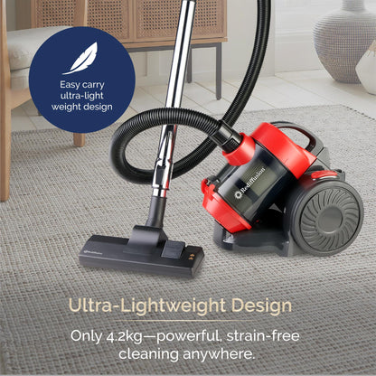 Rediffusion Multi Cyclonic Bagless Vacuum Cleaner Red