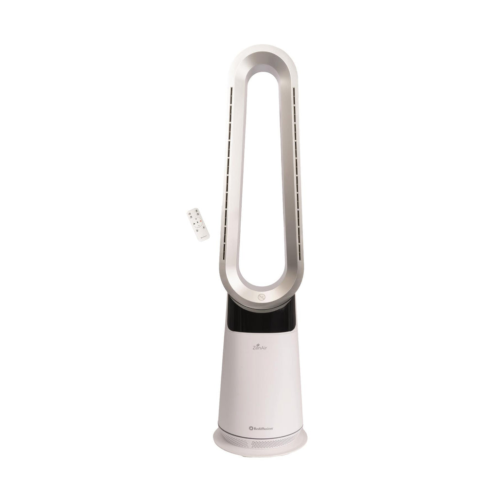 Rediffusion ZenAir Bladeless 3 in 1 Air Purifier, Fan & Heater - White