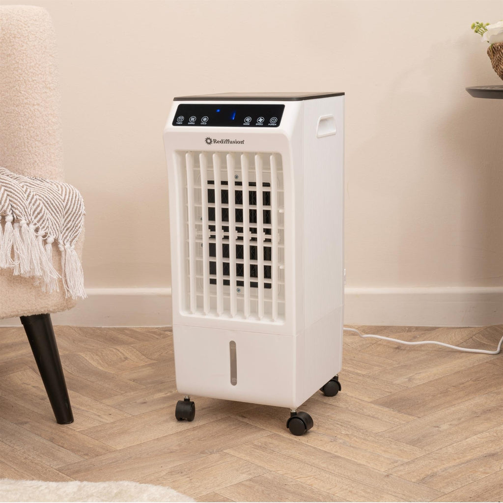 Rediffusion 4-in-1 Digital 6L Evaporative Air Cooler - White