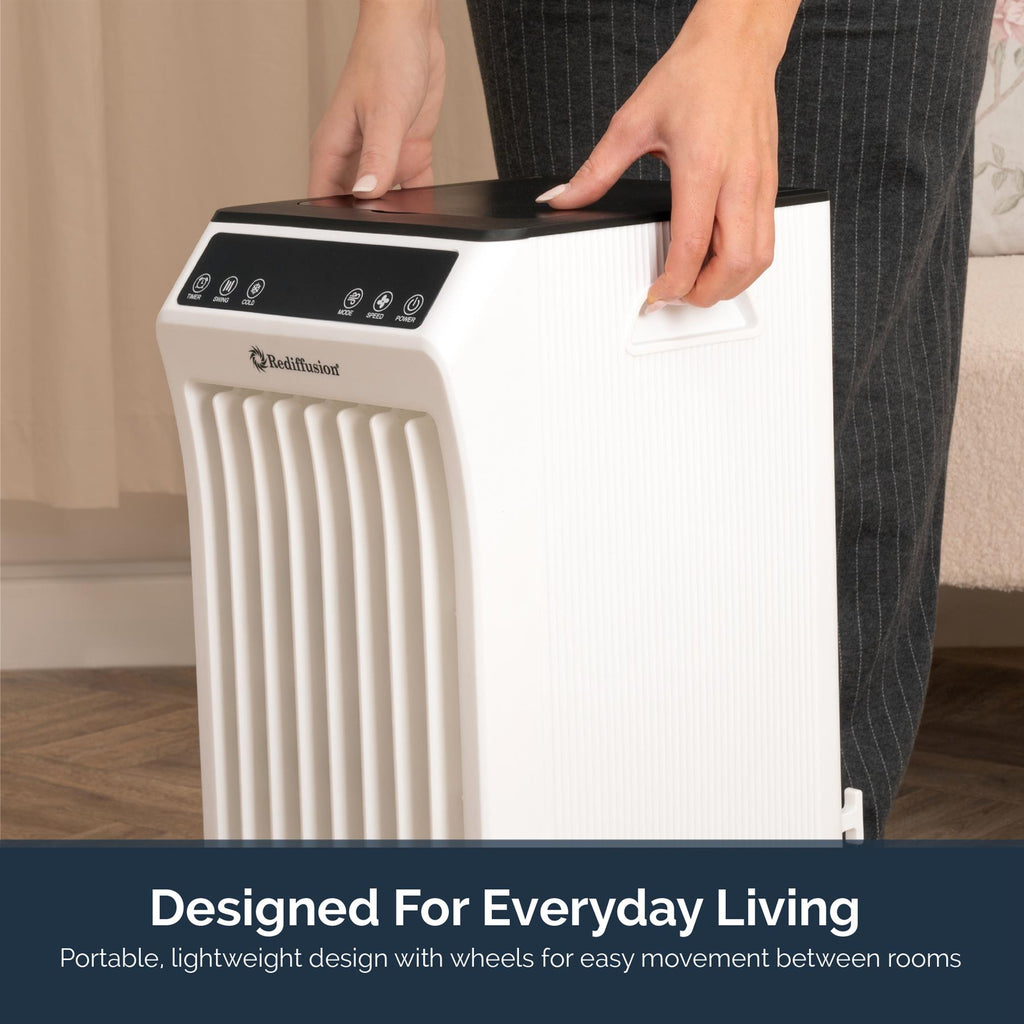 Rediffusion 4-in-1 Digital 6L Evaporative Air Cooler - White