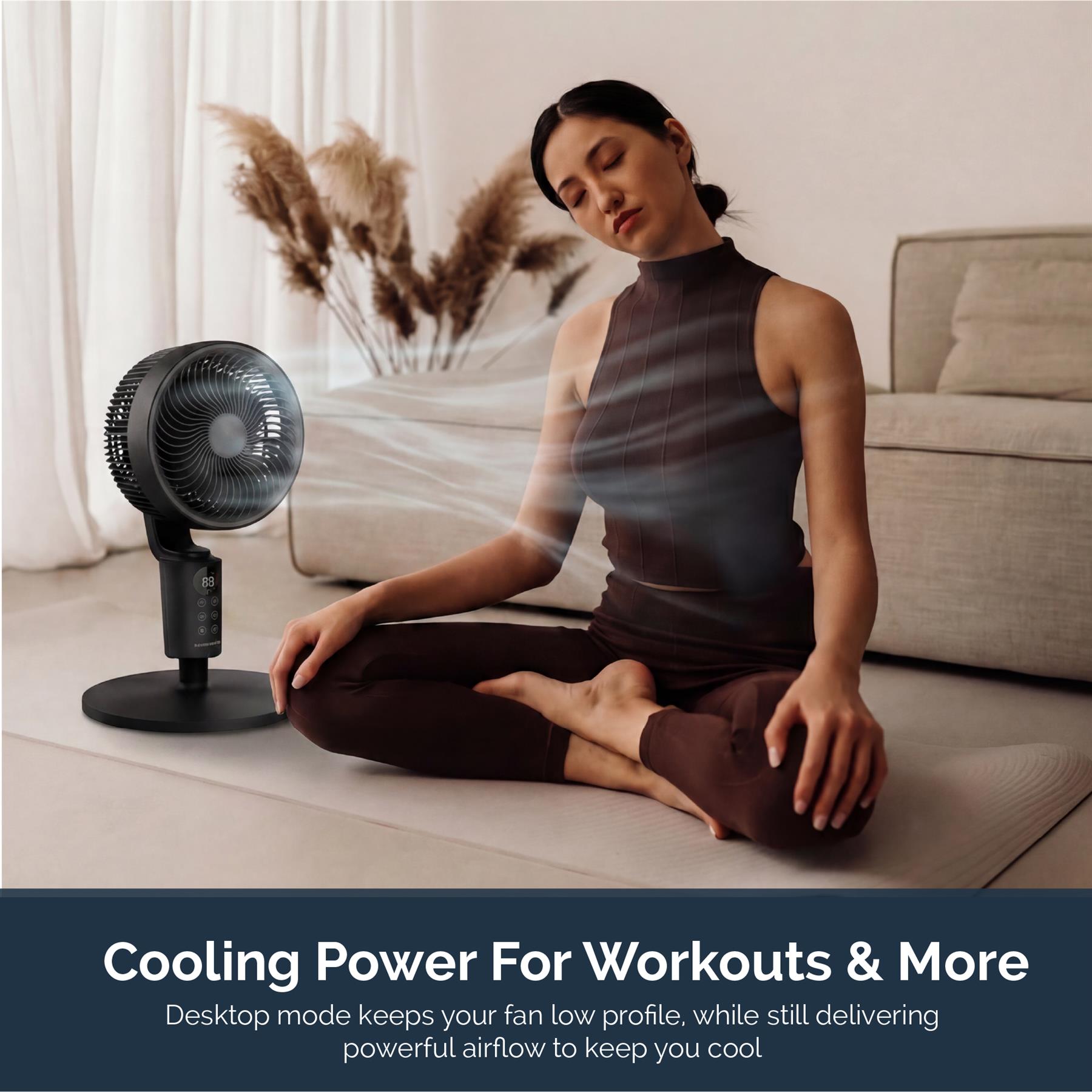 Rediffusion Air360 Adjustable Height Oscillating Fan
