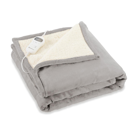 Rediffusion CosySnug Luxury Heated Throw Grey