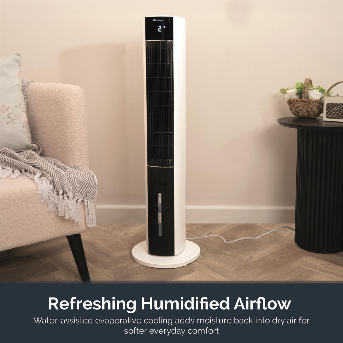 Rediffusion ArcticBreeze Digital 38" Tower Air Cooler - White