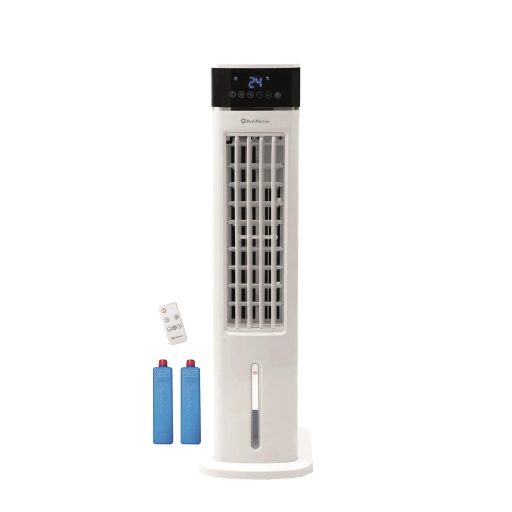 Rediffusion TurboChill 3-in-1 Digital Tower Air Cooler - White