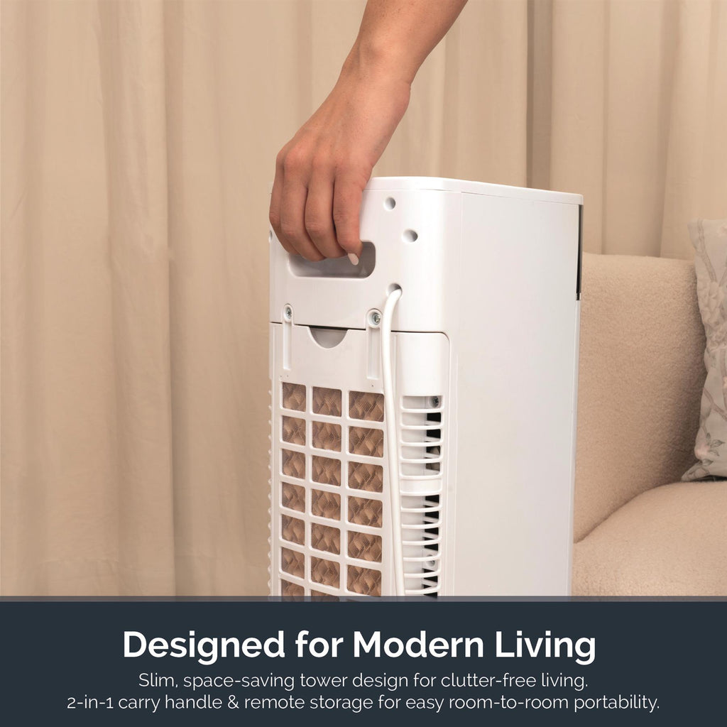 Rediffusion TurboChill 3-in-1 Digital Tower Air Cooler - White