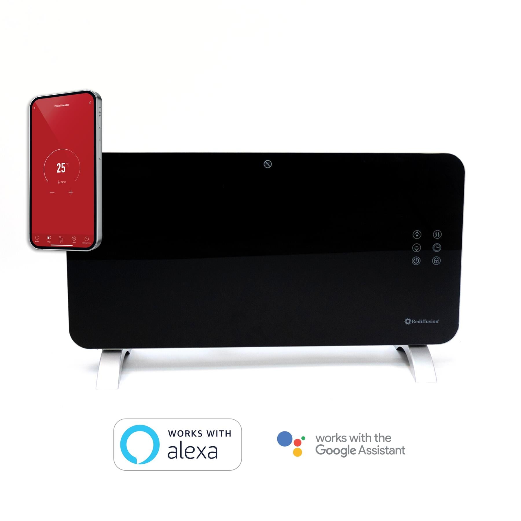 Rediffusion Smart Glass Panel Heater