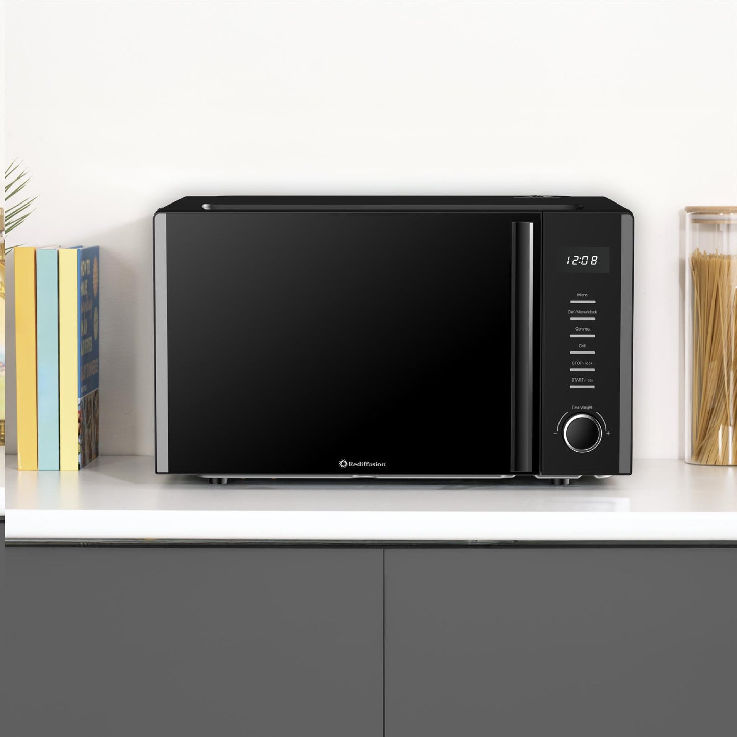 Rediffusion 30L Digital Combination Microwave with Grill & Convection – Black