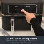Rediffusion ClearCook 9L Dual Zone Air Fryer with Viewing Window