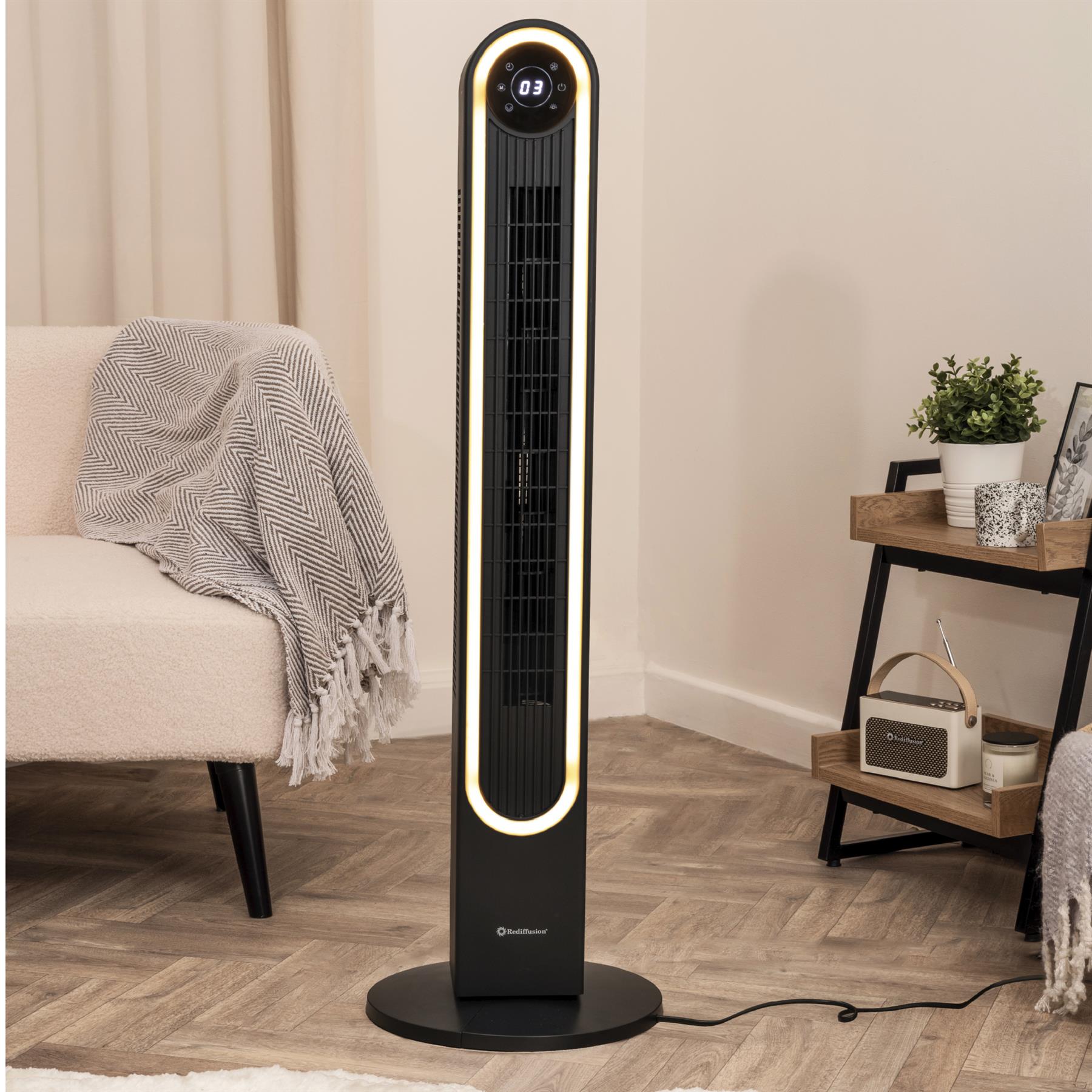 Rediffusion Halo 42" Digital Tower Fan
