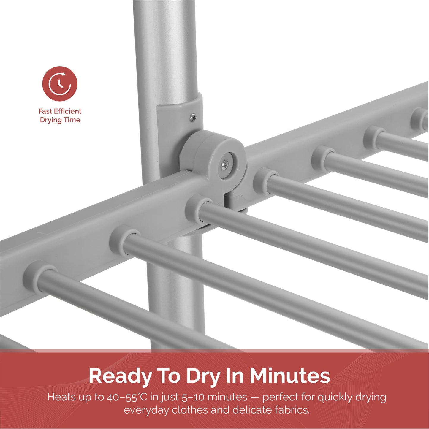 Rediffusion Ultra Compact 3 Tier Heated Airer with Cover