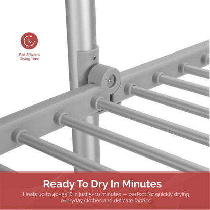 Rediffusion Ultra Compact 3 Tier Heated Airer with Cover