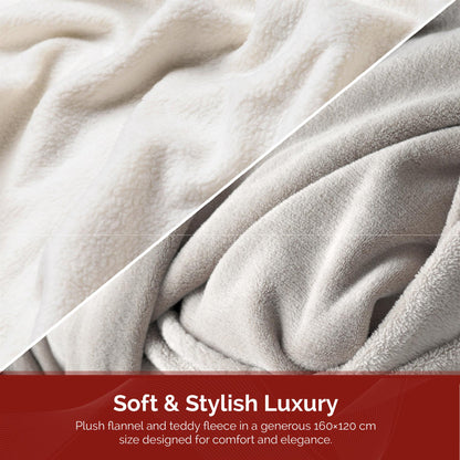 Rediffusion CosySnug Luxury Heated Throw Grey