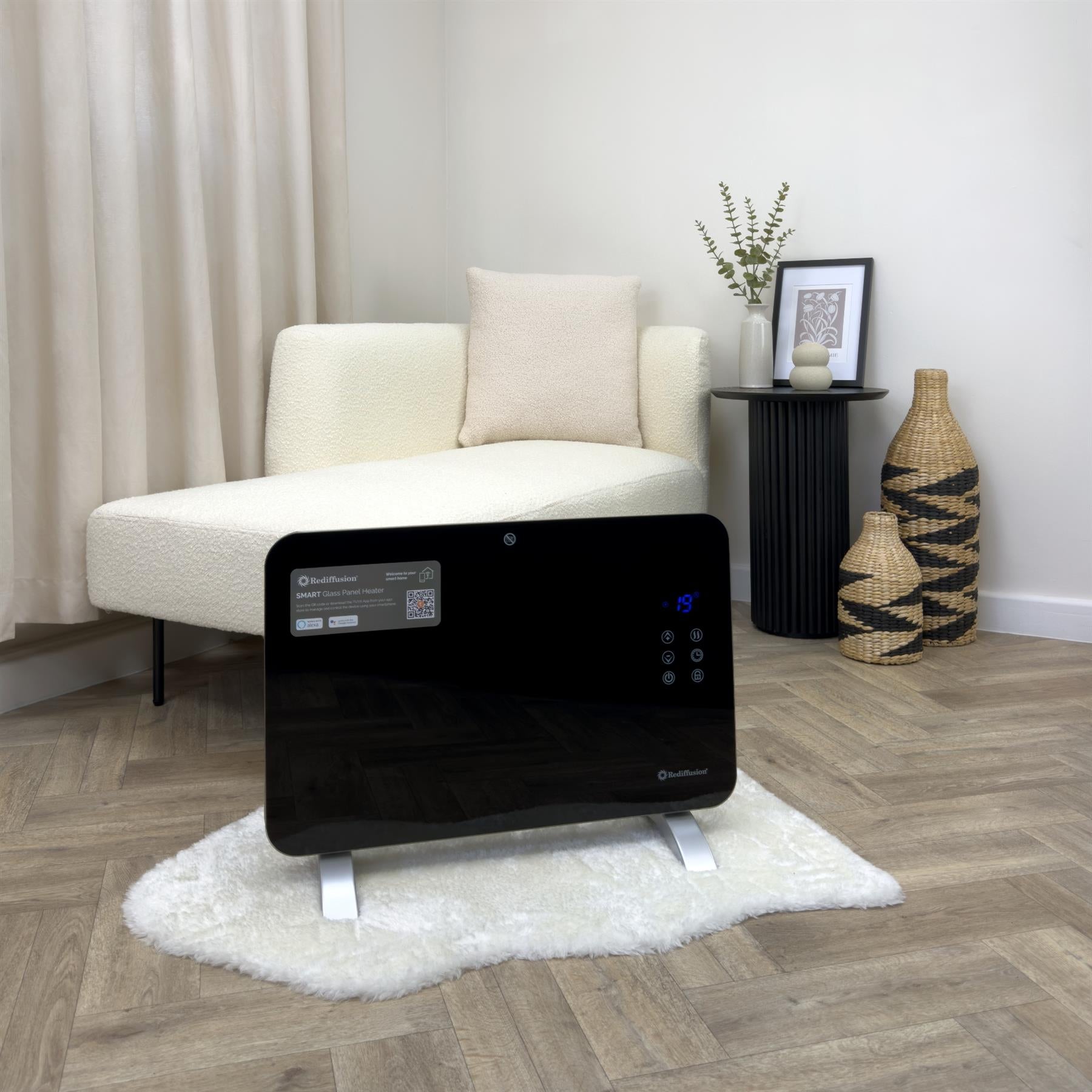 Rediffusion Smart Glass Panel Heater