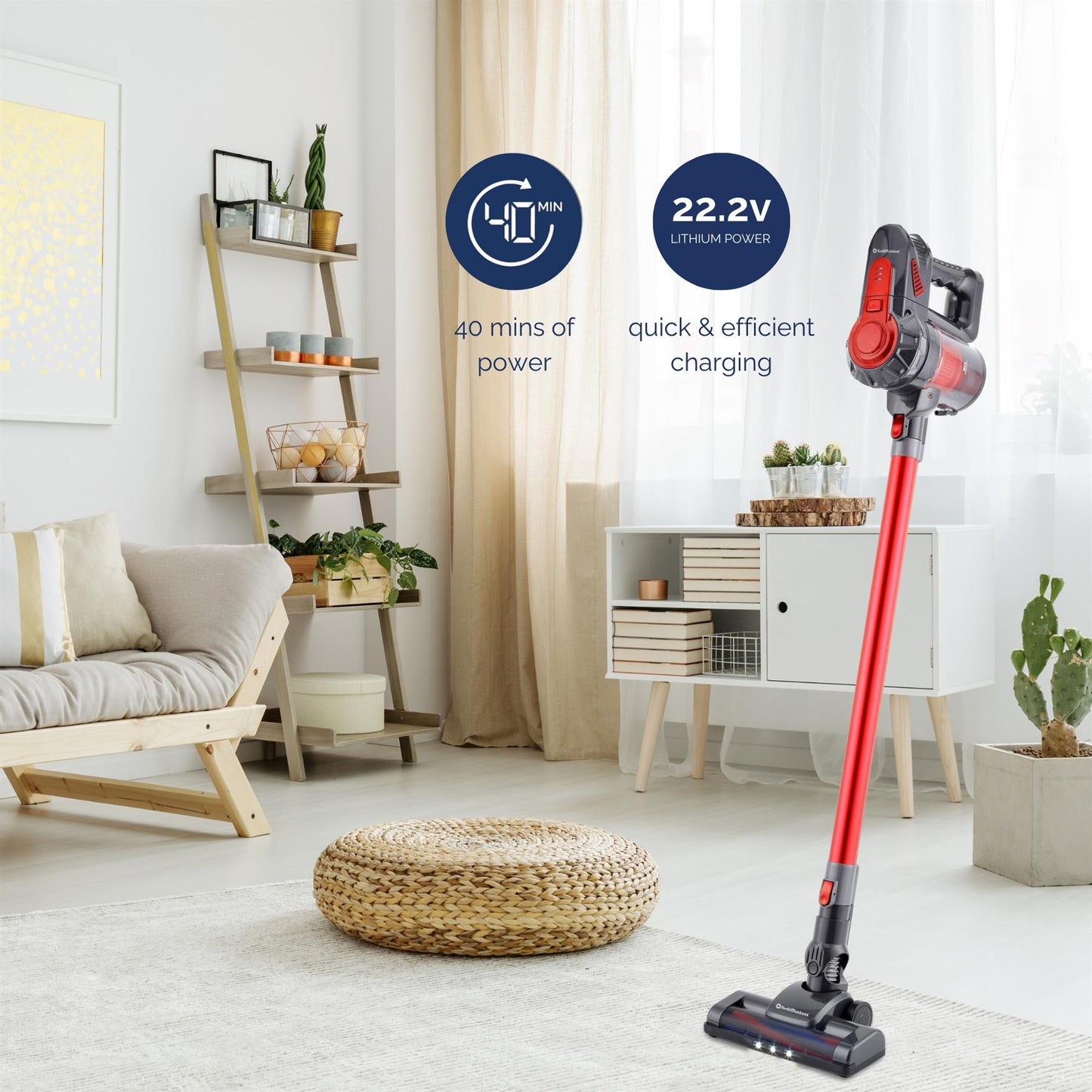 Rediffusion Turbo 2 in 1 Cordless Stick Vacuum Cleaner