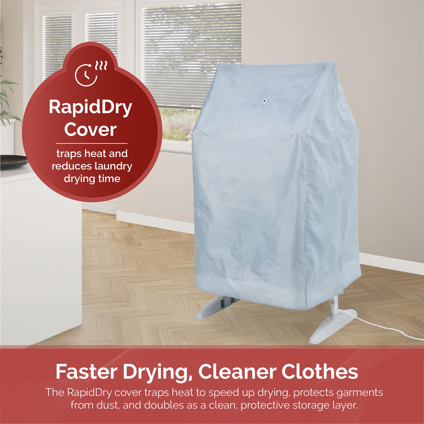 Rediffusion Ultra Compact 3 Tier Heated Airer with Cover