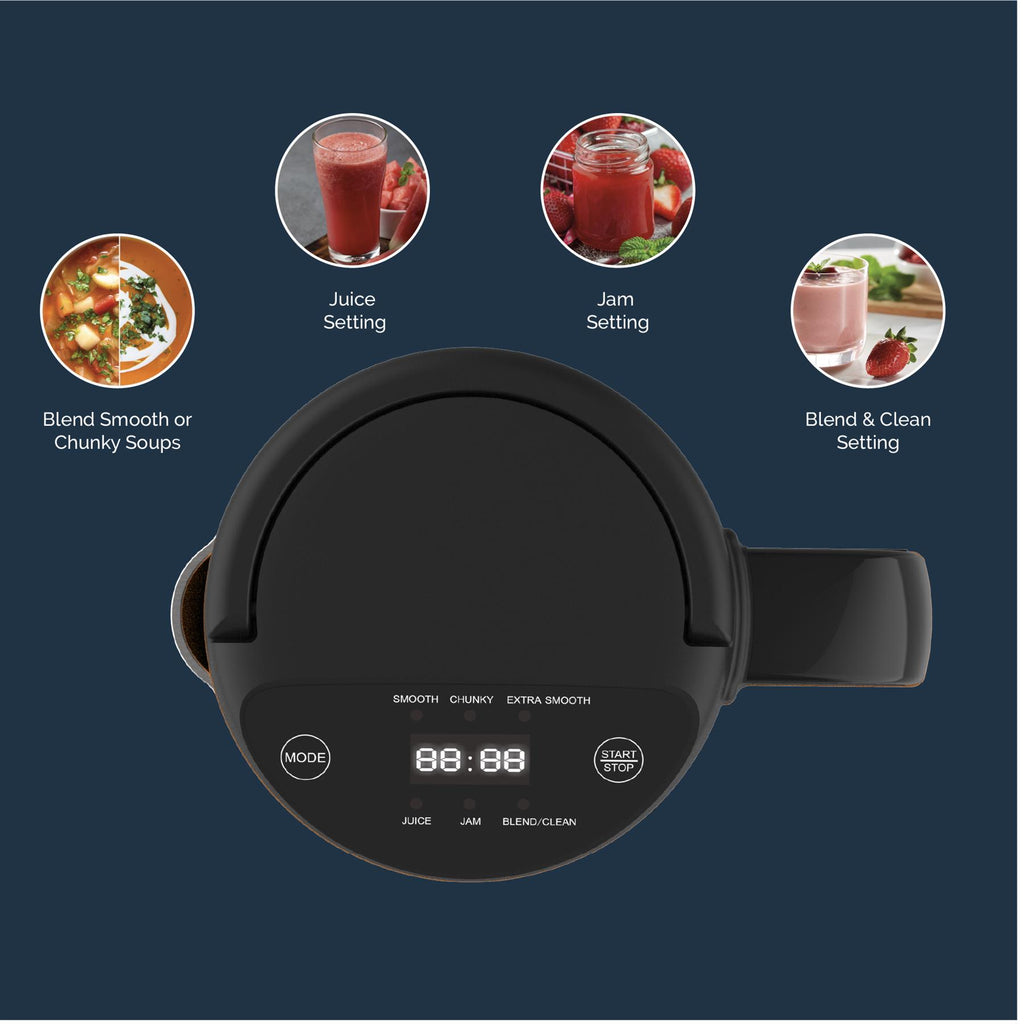 Rediffusion SmartSoup Plus 3-in-1 Soup, Smoothie & Jam Maker - Black