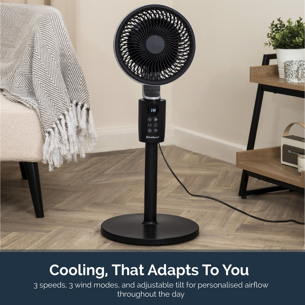 Rediffusion Air360 Adjustable Height Oscillating Fan