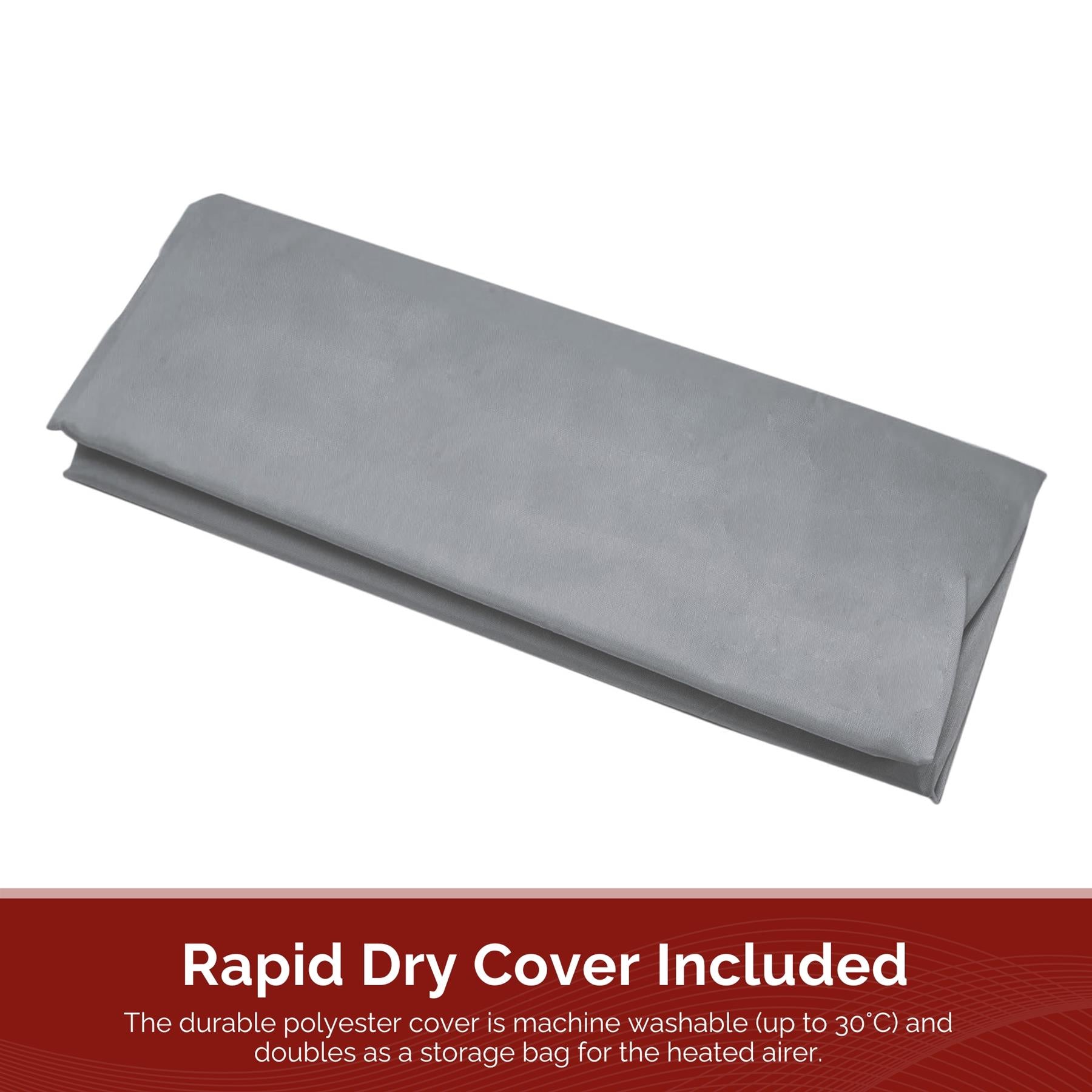 Rediffusion Winged Heated Clothes Airer with Cover