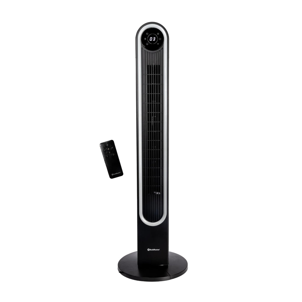Rediffusion Halo 42" Digital Tower Fan - Black