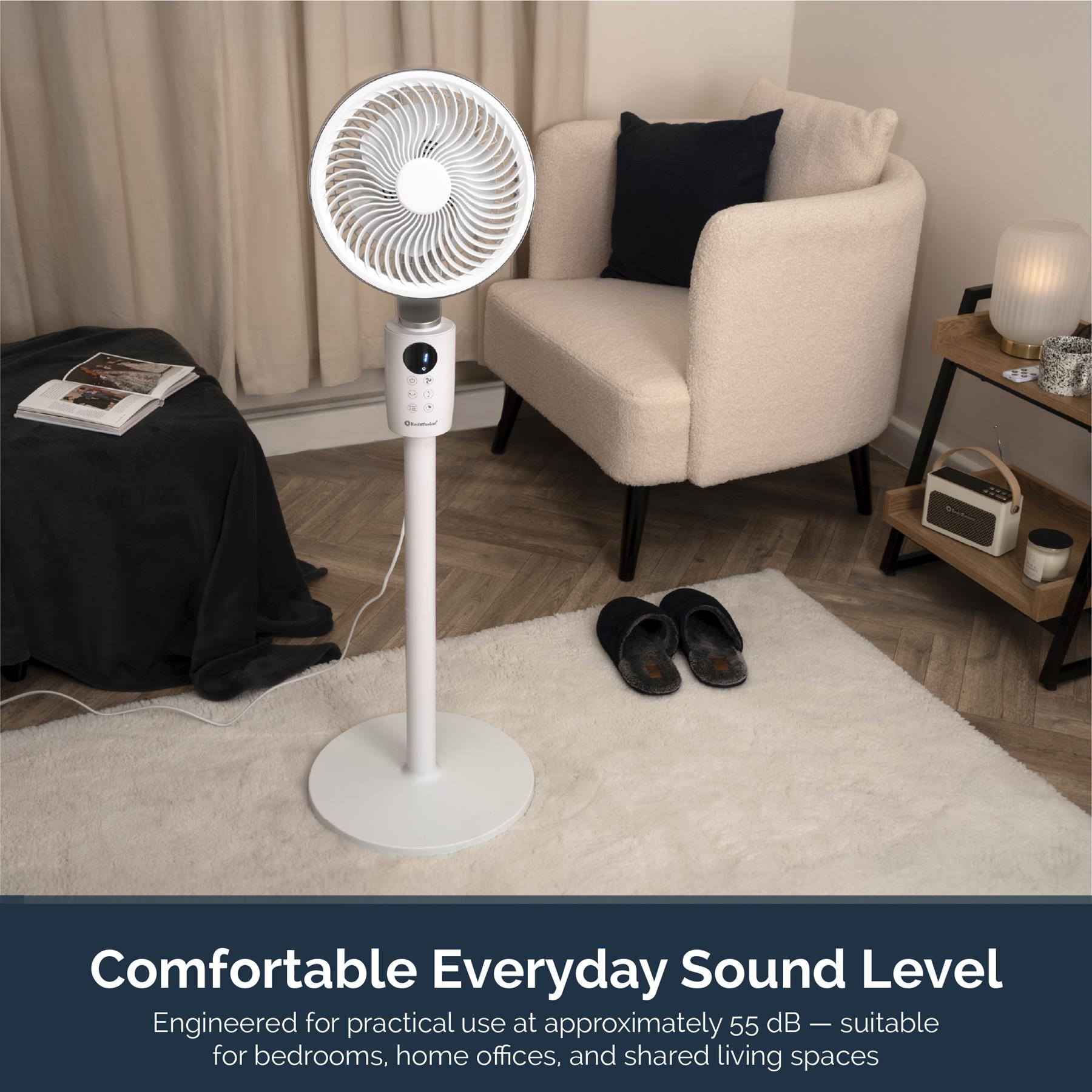 Rediffusion Air360 Adjustable Height Oscillating Fan