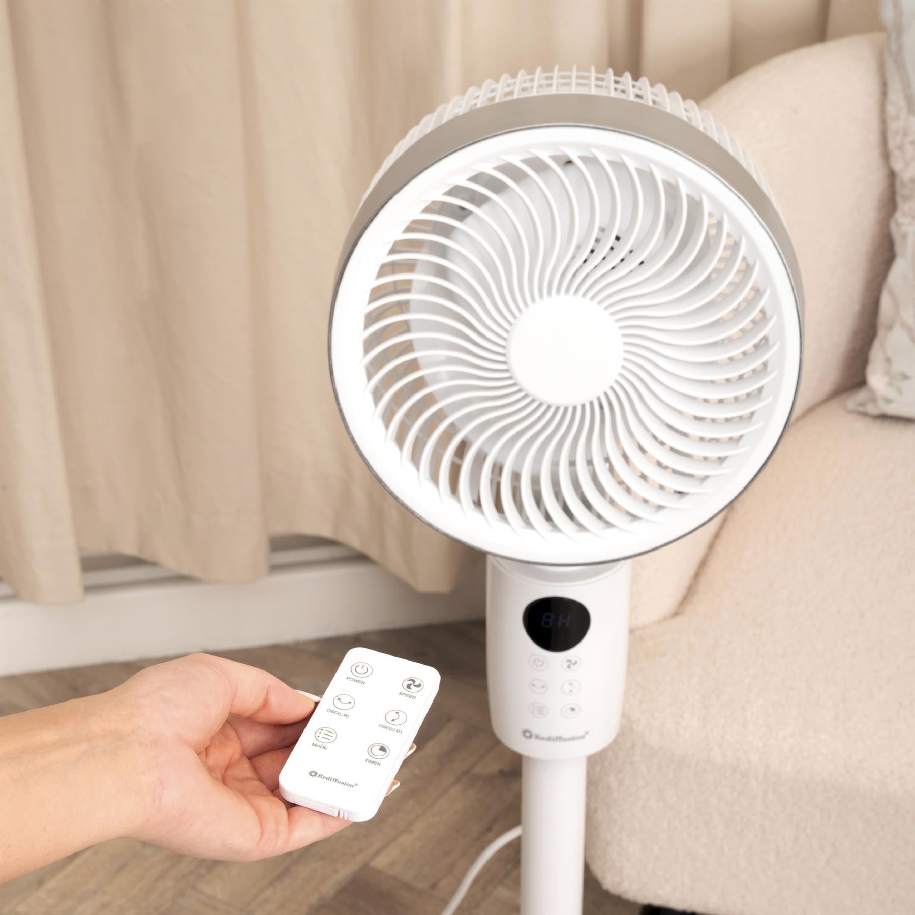 Rediffusion Air360 Adjustable Height Oscillating Fan