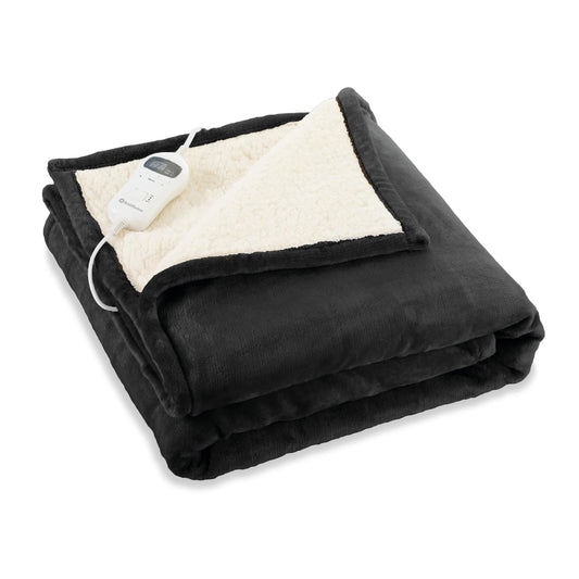 Rediffusion CosySnug Luxury Heated Throw Black