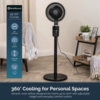 Rediffusion Air360 Adjustable Height Oscillating Fan