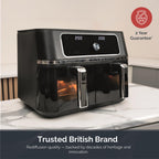 Rediffusion ClearCook 9L Dual Zone Air Fryer with Viewing Window