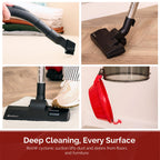 Rediffusion Multi Cyclonic Bagless Vacuum Cleaner Red