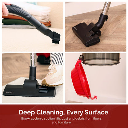 Rediffusion Multi Cyclonic Bagless Vacuum Cleaner Red