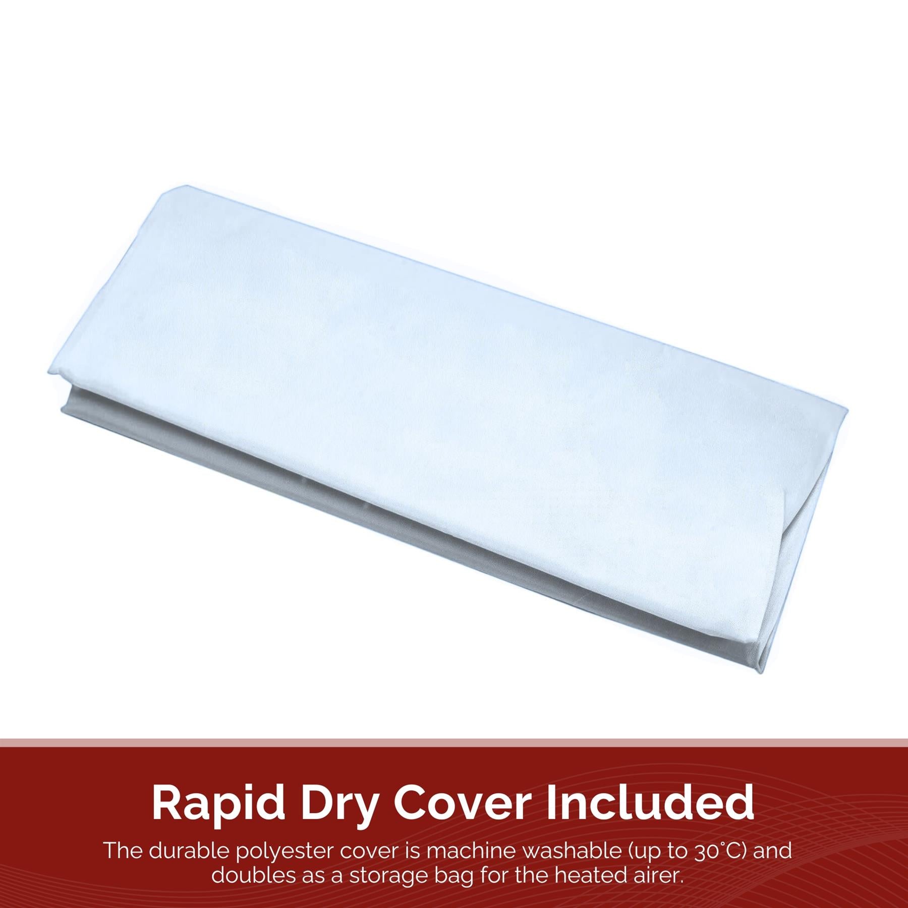 Rediffusion 3 Tier Compact Heated Clothes Airer with Cover