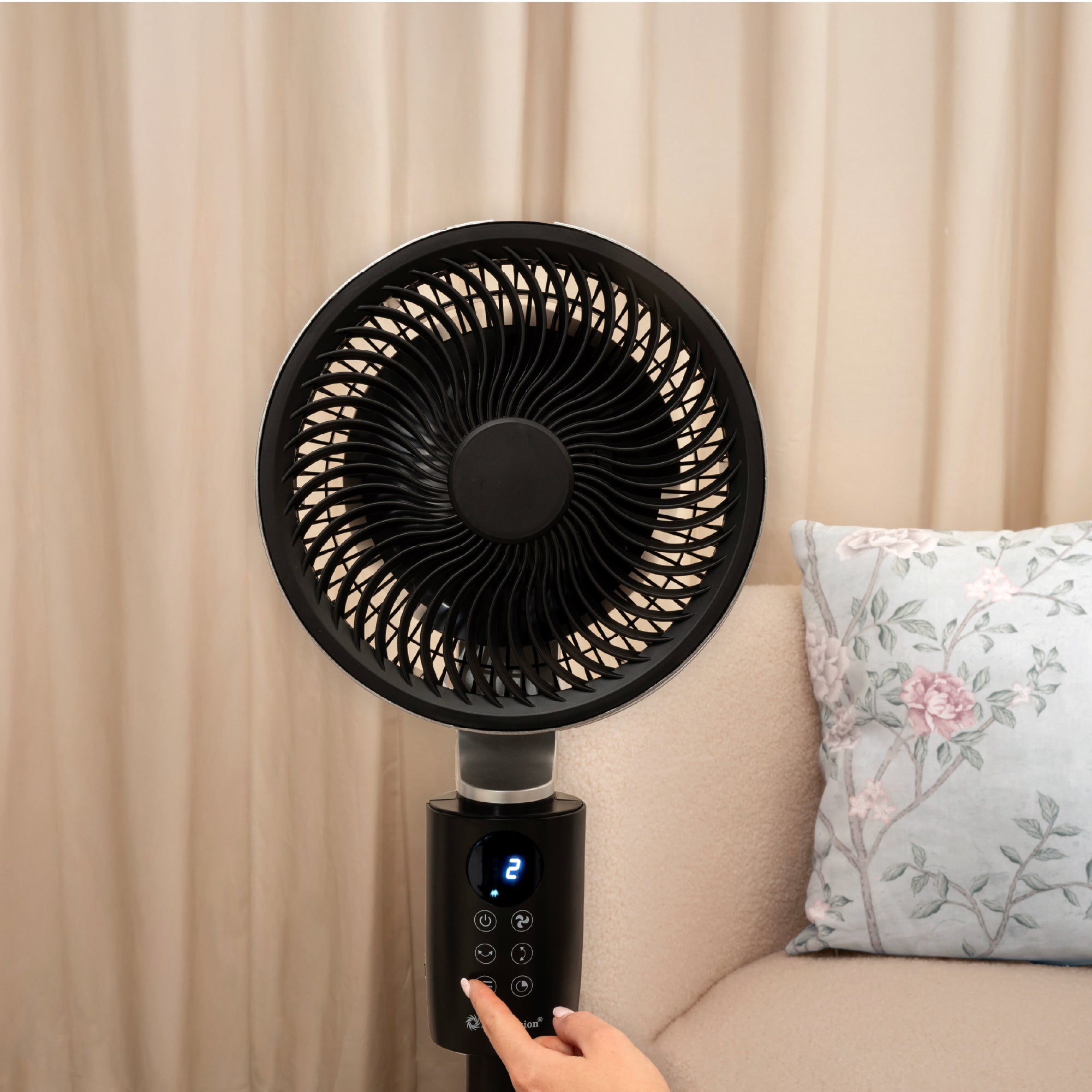 Rediffusion Air360 Oscillating Fan - Black