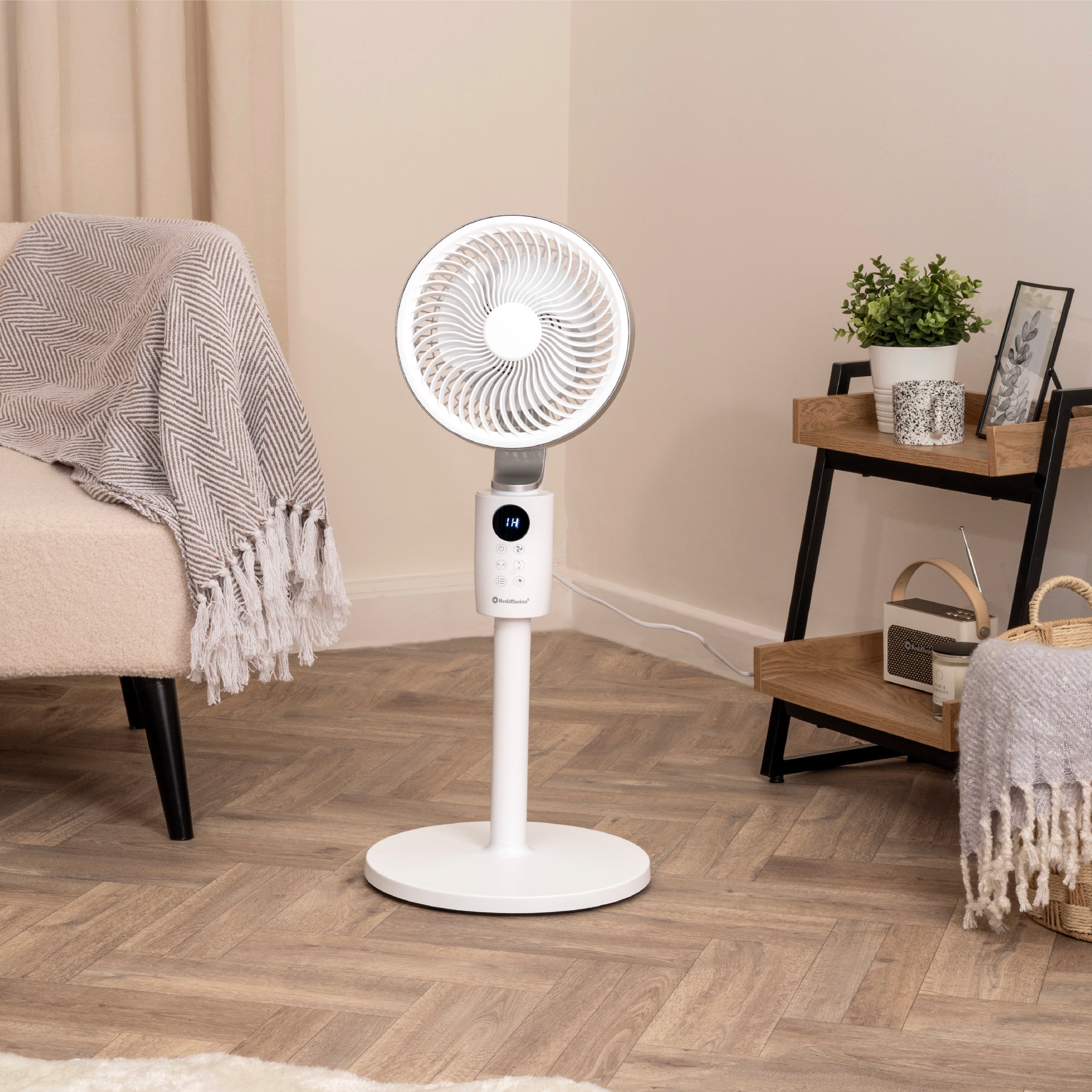 Rediffusion Air360 Oscillating Fan - White