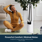 Rediffusion ZenAir Bladeless 3 in 1 Air Purifier, Fan & Heater - White