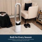 Rediffusion ZenAir Bladeless 3 in 1 Air Purifier, Fan & Heater - White