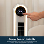 Rediffusion Halo 42" Digital Tower Fan - White
