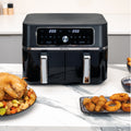 Rediffusion ClearCook 9L Dual Zone Air Fryer with Viewing Window