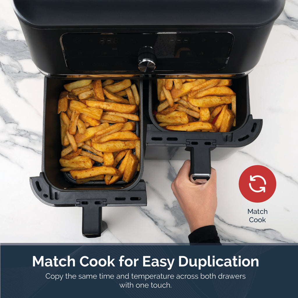 Rediffusion ClearCook 9L Dual Zone Air Fryer with Viewing Window