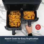 Rediffusion ClearCook 9L Dual Zone Air Fryer with Viewing Window