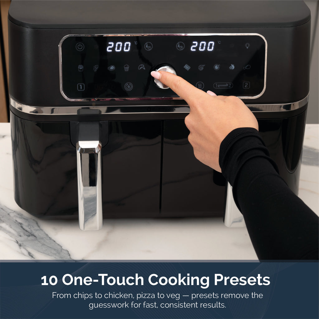 Rediffusion ClearCook 9L Dual Zone Air Fryer with Viewing Window