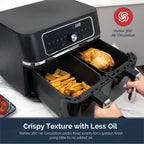 Rediffusion ClearCook 9L Dual Zone Air Fryer with Viewing Window