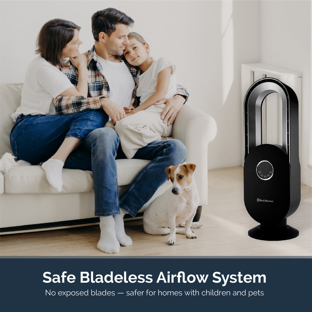 Rediffusion Bladeless Cooling Fan Black